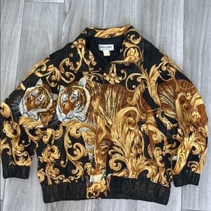 Versace Inspired Bomber Jacket Vintage